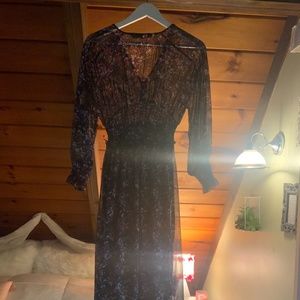 Zara Flora Printed Dress Size xs